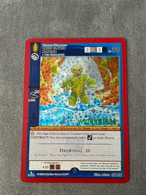 Wilderness Green Clawed Monster Spoiler Stamped Full Holo FH