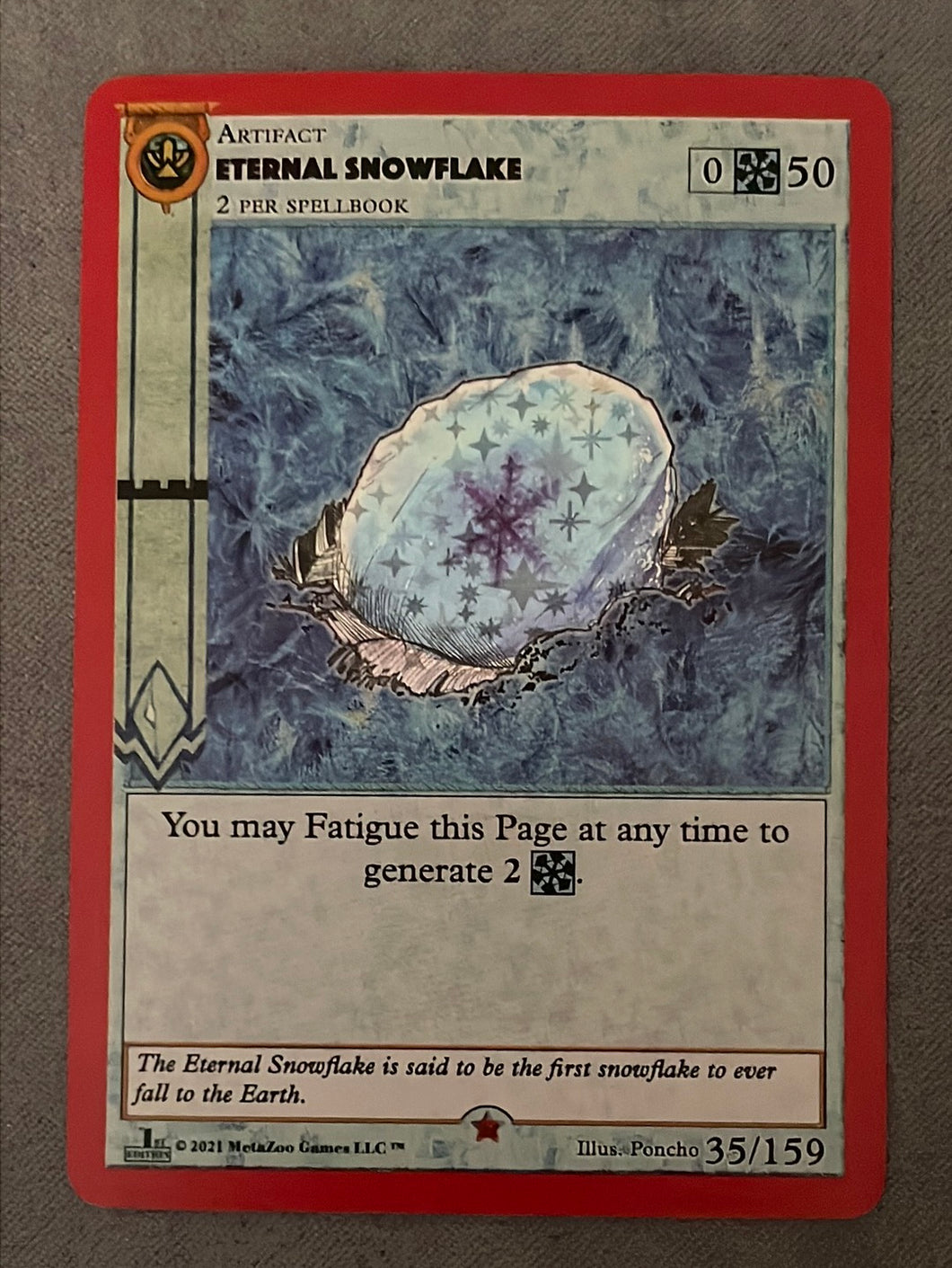 Cryptid Nation Eternal Snowflake 1st Edition Reverse Holo RH