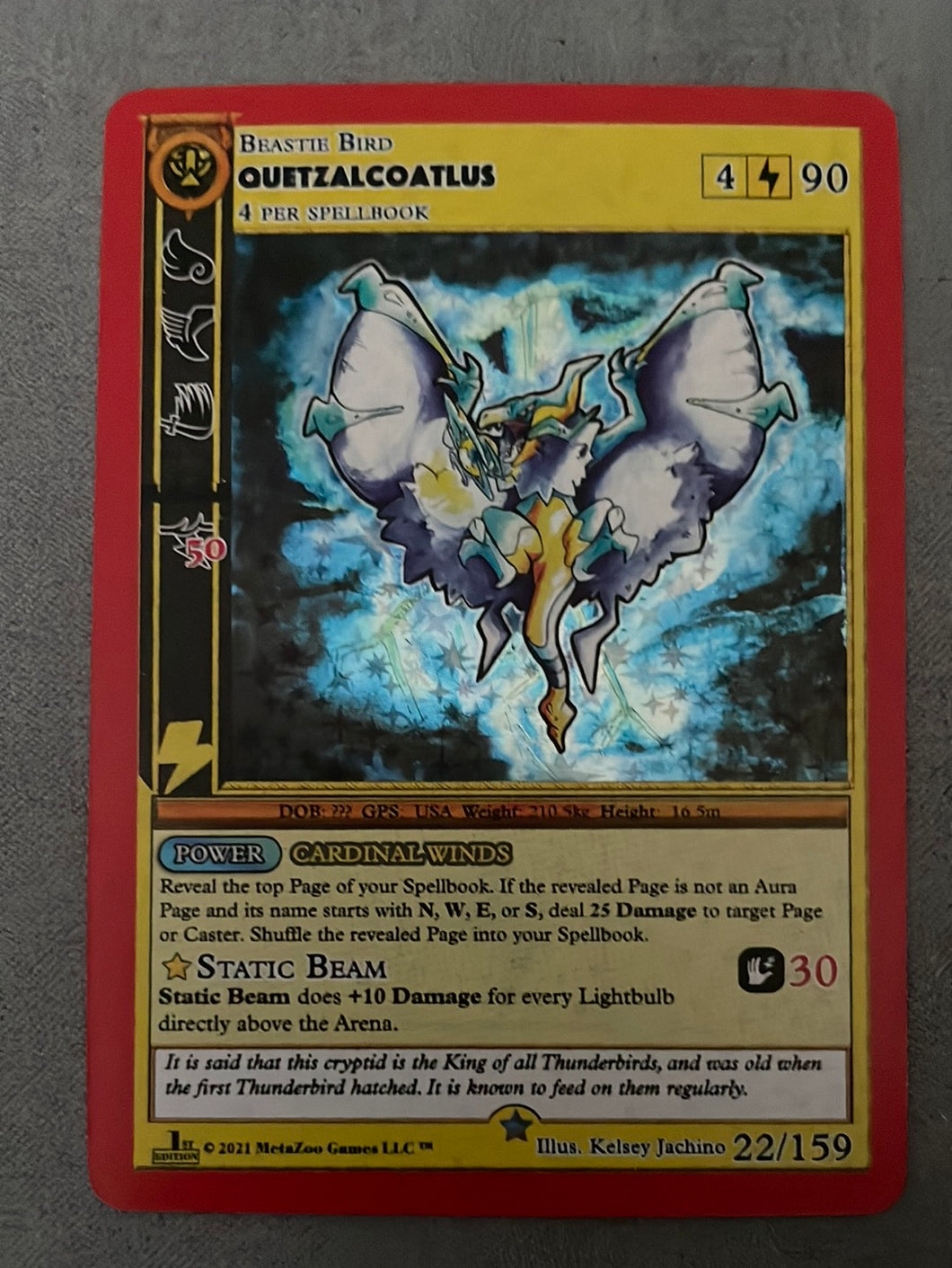 Cryptid Nation Quetzalcoatlus 1st Edition Full Holo FH